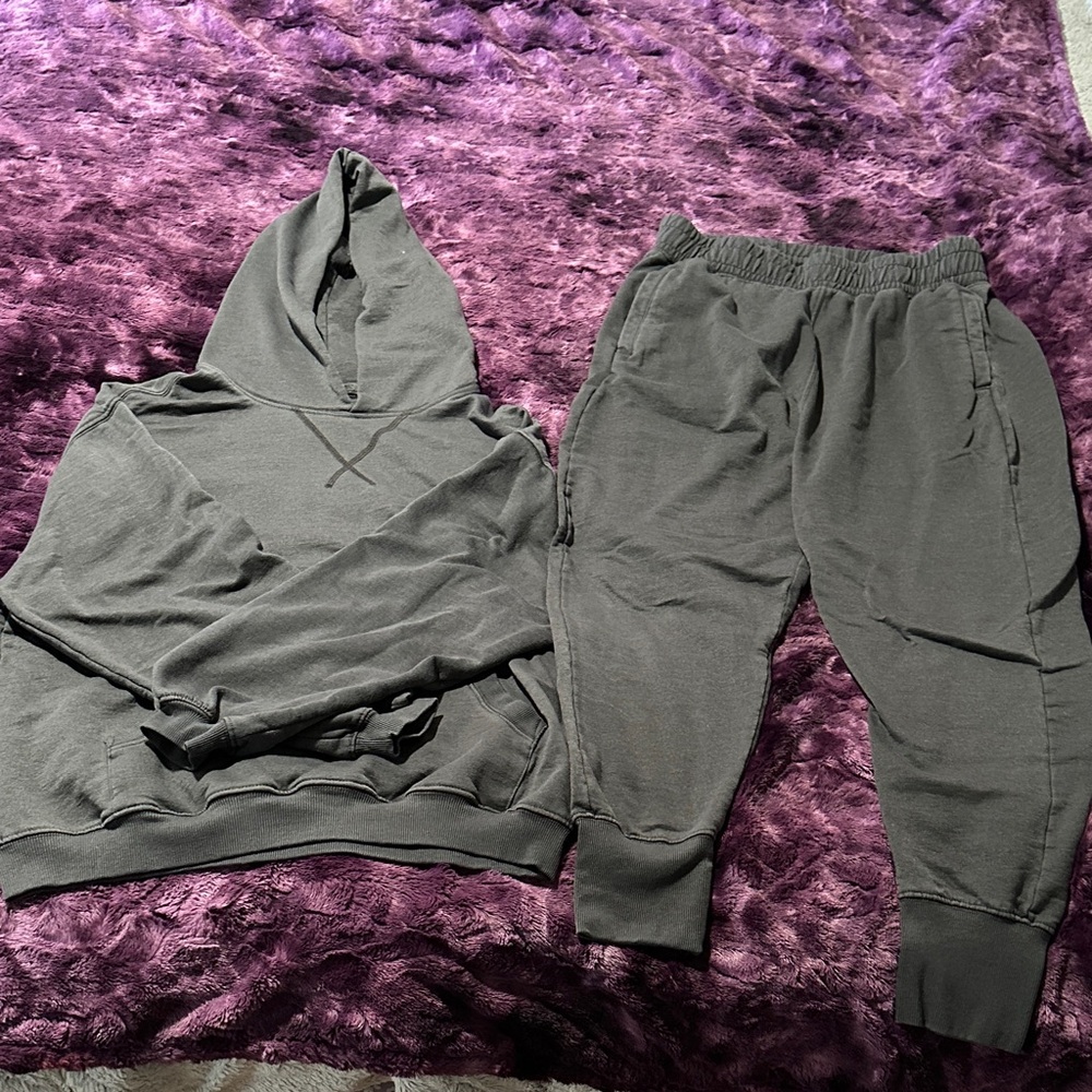 Gray Sweatsuit Set